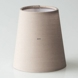 Round cylindrical lampshade height 11 cm, light brown cotton fabric