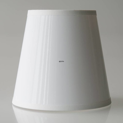 Round cylindrical lampshade height 11 cm, white laquer
