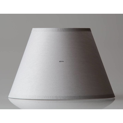 Round lampshade tall model 12 cm, light grey chintz fabric
