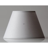 Round lampshade tall model 12 cm, light grey chintz fabric