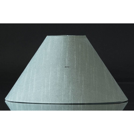 Round lampshade low model height 13cm, light green silk fabric