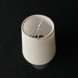 Round cylindrical lampshade height 12,5 cm, off white silk fabric