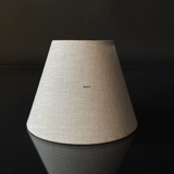Round lampshade height 13 cm, off white Flax fabric