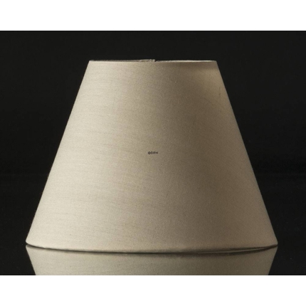 Round lampshade height 13 cm, beige chintz fabric