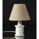 Round lampshade height 13 cm, beige chintz fabric