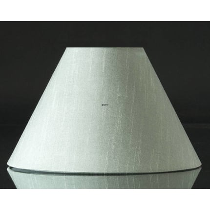 Round lampshade tall model height 15 cm, light green silk fabric