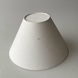 Round lampshade height 15 cm, off white Flax fabric