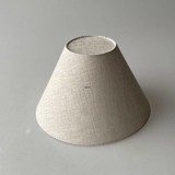 Round lampshade height 15 cm, beige Flax fabric