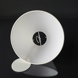 Round lampshade tall model height 15 cm, white chintz fabric