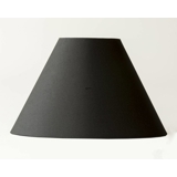 Round lampshade tall model height 15 cm, black chintz fabric
