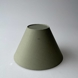 Round lampshade tall model height 15 cm, green chintz fabric