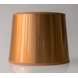 Round cylindrical lampshade 15 cm, cupper laquer
