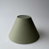 Round lampshade tall model height 16 cm, green chintz fabric