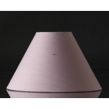 Rund lampeskærm høj model 16 cm i højden, rosa chintz stof