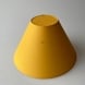 Round lampshade tall model height 16 cm, yellow chintz fabric