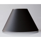 Round lampshade tall model height 17 cm, black chintz fabric