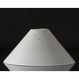 Round lampshade low model height 18 cm, white chintz fabric