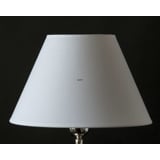Round lampshade tall model height 17 cm, white chintz fabric