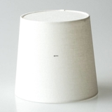 Rund cylinderformet lampeskærm 18 cm i højden, off white hør stof