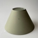 Round lampshade tall model height 19 cm, green chintz fabric,