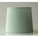 Round cylindrical lampshade height 19 cm, light green coloured silk fabric