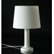Round cylindrical lampshade height 19 cm, white chintz fabric