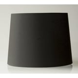 Lampeskærm Rund cylinderformet 19 cm i højden, sort chintz stof
