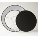 Round cylindrical lampshade height 19 cm, black chintz fabric