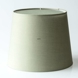 Round cylindrical lampshade height 19 cm, olive green cotton fabric