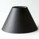 Round lampshade tall model height 20 cm, black chintz fabric
