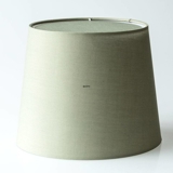 Round cylindrical lampshade height 20 cm, olive green cotton fabric