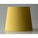 Rund cylinderformet lampeskærm 20 cm i højden, gul chintz stof