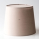 Round cylindrical lampshade height 21 cm, light brown cotton fabric
