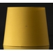 Lampeskærm, rund cylinderformet 21 cm i højden, gul chintz stof