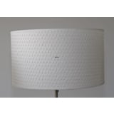 Round cylindrical lampshade height 21cm, off white woven