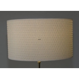 Round cylindrical lampshade height 21cm, off white woven