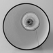 Hvid Rund lampeskærm til læselampe 22 cm i højden til E27 fatning med gevind og omløbsringe