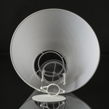 Round lampshade tall model height 22 cm, white chintz fabric