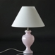 Round lampshade tall model height 22 cm, white chintz fabric