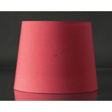 Round cylindrical lampshade height 22 cm, red chintz fabric