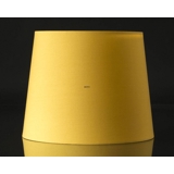 Round cylindrical lampshade height 22 cm, yellow chintz fabric