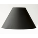 Round lampshade tall model height 23 cm, black chintz fabric
