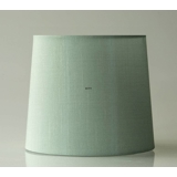 Round cylindrical lampshade height 23 cm, light green coloured silk