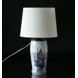 Round cylindrical lampshade height 23 cm, white chintz fabric