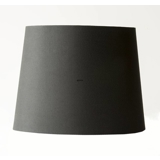Round cylindrical lampshade height 23 cm, black chintz fabric