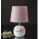 Round cylindrical lampshade height 23 cm, rose chintz fabric