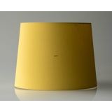 Rund cylinderformet lampeskærm 23 cm i højden, gul chintz stof