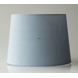 Round cylindrical lampshade height 24 cm, light petrol blue coloured silk