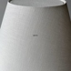 Rund lampeskærm høj model 25 cm i højden, off white hør stof