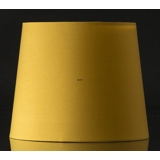 Rund cylinderformet lampeskærm 26 cm i højden, gul chinz stof